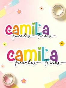 Customizable Text Colorful Stickers And Labels; Packaging Thank You Stickers; Holiday Party Decoration - Multicolor - View 3