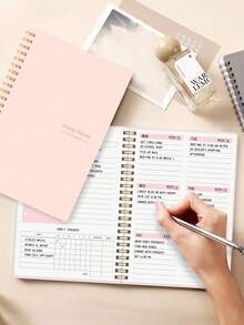 1pc Weekly Planner Notebook, Back To School Stationery, Office Supplies, Spiral Notebook, School Essentials, Teacher Gift, Teacher Accessories, Student Notebook, School Supplies - A - View 6