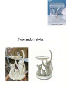 Cat Tray Jewelry Organizer, Living Room Desktop Organizer And Home Decor, Multi-Purpose Desktop Decoration, Suitable For Jewelry, Keys, Wireless Earphones, Storage, Suitable For Placing Small Items, Home Decor, Commemorative Gift, Birthday Gift, Back To School Gift, Teacher's Day Gift. - One Size - View 10