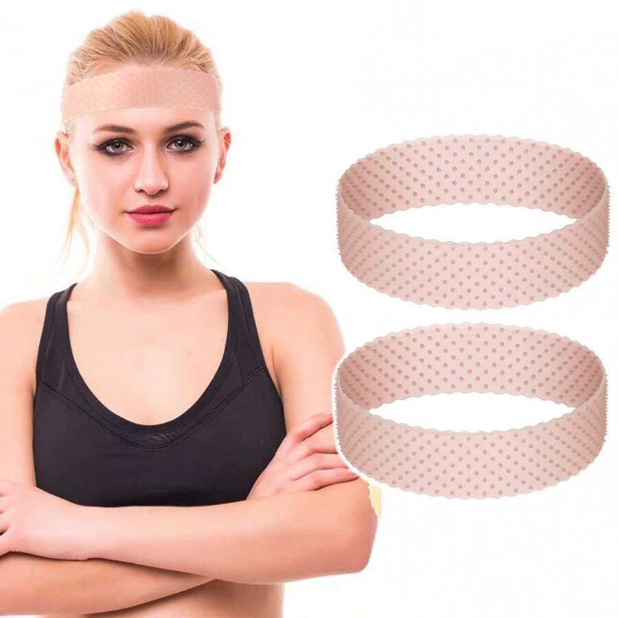 2pcs Silicone Wig Grip Bands, Anti-Slip Anti-Fall Silicone Hairbands, Elastic Fixing Grip Bands, Unisex, Suitable For Sports And Yoga, Halloween - View 1