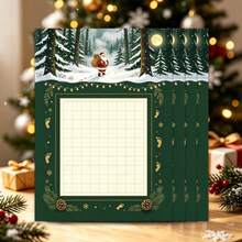 Christmas Theme Stationery, 30 Sheets/Pack, Snowflake Candy Reindeer Santa Claus Pattern, High-Quality Paper Exquisite Printing, Suitable For Writing Letters Or Messages, Also Can Be Used For Christmas Decoration - Rectangle - View 4