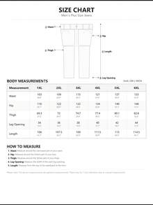 Men's Plus Size Elastic Wide Leg Jeans, Gradient Washed Stretch Denim Pants, Street Casual Daily Trousers - Navy Blue - View 3
