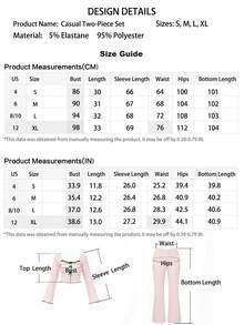 Women's Spring Autumn Winter Ribbed Solid Color Fashion Ruffle Trim Sweet Bow Lace Trim Square Neck Raglan Long Sleeve Casual Dual Pocket Pants Comfortable Loungewear 2-Piece Set - Pink - View 8