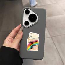 1/3/5PCS Waterproof PP Synthetic Paper Sticker, Long Live The Public Library Rainbow Library Card Decal, Bookish Reader Self‑Adhesive Sticker For Journal Notebook Flask, Bookworm Back‑To‑School Gift For Book Lovers - A - View 5