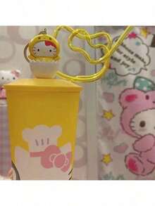 Selang Sedotan Berwarna Sanrio Hello Kitty Lucu, Gaya Anak Perempuan Imut, Penampilan Menarik, Dapat Digunakan Kembali, Hadiah Wajib untuk Pesta, Wajib Dimiliki - MultiWarna - View 2