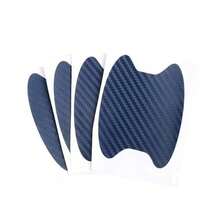 1pc/4pcs Car Door Handle Sticker Protective Film Carbon Fiber Handle Wrap Decal 4-Piece Set - A - View 16