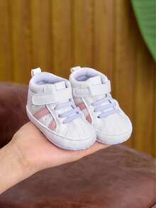 Infant Girls' Sports Shoes, Soft Comfortable Fashionable Walking Shoes, Suitable For Spring, Autumn, Winter, Home And Daily Use, 0-1 Years Old - Pink - View 3