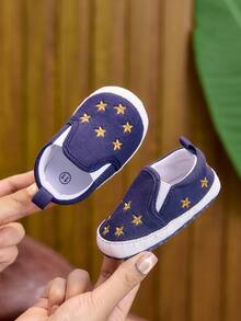 Infant Soft Sole Comfortable Cloth Shoes, 0-6-12 Months, Casual Walking Shoes, Suitable For Spring And Autumn, 0-1 Year Old Boys And Girls - Blue - View 4