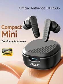Acer OHR503 In-Ear Wireless Earbuds Bluetooth 5.4 Gaming Low Latency Deep Bass Surround Sound Long Battery Life HD Calls Instant Connection For Sports Commute Daily Use Compatible With Android/IOS - View 3