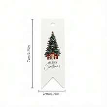 20pcs (10pcs Gift Box + 10pcs Tag) Christmas Gift Boxes With Red Ribbon Bow Design, Green Christmas Tree, Santa Claus, Snowflake Pattern Candy Gift Boxes, Suitable For Christmas, Wedding, Birthday Party Foldable Packaging Boxes, Holiday Party Home Table Decoration, Best Gift For Friends And Family - View 8