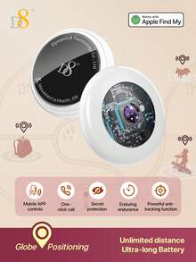 D8 Key Finder Tag (IOS Only), FindMy Tracker Item Locator With Keychain, Suitable For Keys, Pets, Wallets, Backpacks And Tablets, Includes Battery, Compatible With FindMy APP, Global Positioning, Long Battery Life, Phone APP Control, IOS Key Locator - Multicolor - View 15