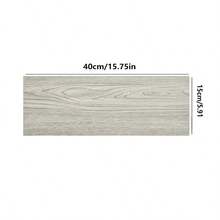 10pcs 15.74in X 5.9in Self-Adhesive Wood Grain Floor Stickers - Reusable, Durable, Easy To Install. Made Of Durable PVC Material, Easy To Apply, Perfect For Decorating Living Room, Bedroom, Kitchen And Bathroom Floors. - Multicolor - View 3
