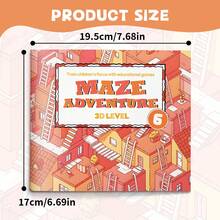 Maze Adventure Progressive Puzzle Activity Workbook Series, Educational Brain Games With Beginner To Advanced Route Challenges, Focus Concentration Visual Tracking Logical Thinking Reasoning Problem Solving & Skill Building Activities - Maze Adventure Level - View 3