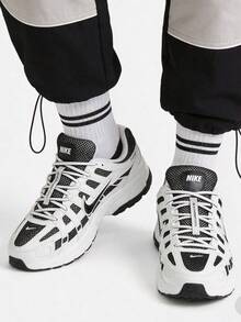 Nike P-6000 Fashionable Versatile Street Comfortable Casual Running Shoes For Men - White and Black - View 1