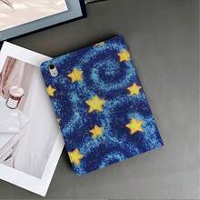 1件星空油畫平板保護殼，附筆槽，相容 iPad 10代智能保護殼/Air 13(M3 2025)/Air 11/11(A16 2025)，相容 OPPO Pad，相容 MatePad，相容 Vivo Pad，相容 Honor Pad，相容 Xiaoxin Pad - 彩色 - 查看 6