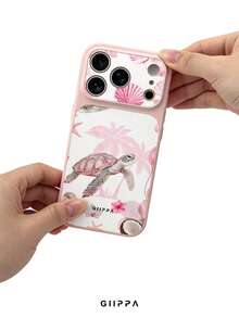 GIIPPA 1pc Turtle Pattern Design, Phone 17 Pro Max Phone Case, Compatible With Phone 16 Pro Max, 15 Pro Max, 14 Pro Max, Korean Style High-End Fashion Fun Phone Case, Suitable For 11/12/13/14/15/16 Pro Max Plus, Elegant Design For Men And Women, Perfect Gift For Girlfriend On Christmas, Valentine's Day, Easter, Wedding Season And Birthday! - Multicolor - View 5