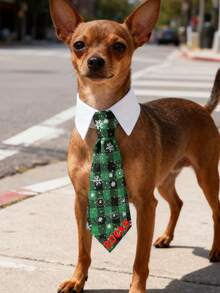 Personalized Dog Name Tie & Tuxedo Bow Collar, Custom Printed Pet Wedding Necktie For Halloween & Christmas, Gift For Dog Lovers - Multicolor - View 9