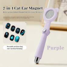 BAOSHIMAN Boshiman Magnetic Nail Art Tool For Beginners, 7-In-1 Cat Ear Magnet With Multiple Suction Methods, Cat Eye Nail Art Magic Tool - Multicolor - View 10