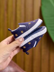 Infant Soft Sole Comfortable Cloth Shoes, 0-6-12 Months, Casual Walking Shoes, Suitable For Spring And Autumn, 0-1 Year Old Boys And Girls - Blue - View 6