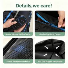 LUYAO Rechargeable Full Leg Air Compression Massager 2 Packs - Black - View 3