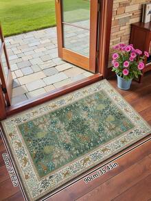 1pc Vintage Distressed Persian Style Rug, Bohemian Traditional Polyester Fiber Rectangular Easy Care Washable Area Carpet, Suitable For Living Room, Hallway, Bedside, Sitting Room, Bedroom Home Decor - Multicolor - View 18
