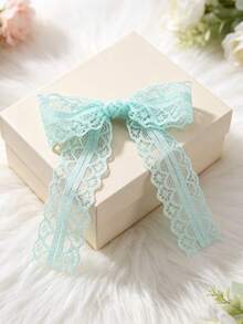 20pcs/Lots 8*11cm Multicolor Lace Bows, Decorative Hollow Lace Ribbon Bows, Soft Handmade Bow Ornaments For Gift Wrapping, Wedding, Party, DIY Craft, Hair Accessories Decoration - Lace Bow - View 11