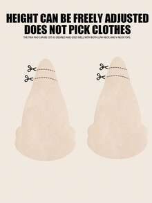 2pcs/20pcs Invisible Lift-Up Fashion Disposable Gourd-Shaped Sticker Set, (Includes 10pcs Floral Breast Stickers) Lightweight Stickers, Portable Body Decoration Accessories, Suitable For Dresses, Tank Tops, Parties, Events And Daily Wear. - Multi-color - View 4