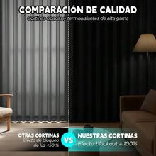 AMOROSA Blackout Curtains & Shades - Light Grey - View 4