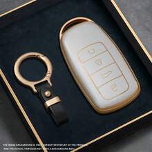 Soft TPU Car Remote Key Shell Compatible With Chery Tigo 7 8 Pro Max Omoda C5 Tigo 7 8 Plus Arrizo 5 Plus Key Fob Protector Accessory Car Accessories Women Keyring - B - View 7
