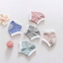 10 buah Penghangat Kaki Bayi Katun Murni, Bantalan Lutut & Siku Tebal 2-in-1, Anti-Selip & Anti-Jatuh untuk Merangkak dan Berjalan, Hangat untuk Musim Gugur/Musim Dingin - MultiWarna - View 6