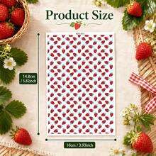 Strawberry/Fruit & Vegetable Mixed Painting/Pineapple/Orange Pattern Transfer Paper, Fruit Series Polymer Clay Printing Paper, Suitable For DIY Art Jewelry Earring Making Special Polymer Clay Transfer Printing - A - View 2