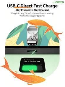 UGREEN LP935 Active Stylus, 6D Tilt And Pressure Sensitivity, Smart LED Battery Indicator, For IPad Drawing And Note-Taking - View 2