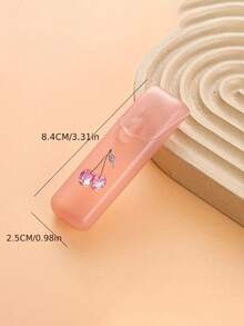 Cartoon Sweet Pink Cherry Print Storage Box, Portable Toothpick Storage Box, Multi-Functional Floss Toothpick Organizer Travel Pill Box, Multi-Functional Toothpick Box, Portable Floss Box, Cute Fruit Pattern Design, Leak-Proof Lid, Suitable For Travel, Vacation, Back To School, Dorm, Gift For Her, Teacher's Day Gift, Mother's Day Gift, Back To School Season, Christmas - Multicolor - View 11