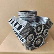 10pcs Pen Holder With V8 Engine, Business Card Pencil Holder V6 Engine Model Block Business Card And Pen Holder 3D Printed Car Accessories For Men Desk Organizer - Sets - View 9