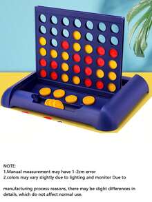 1 Set Classic Four-In-A-Row Board Game, Strategy Battle Party Entertainment Game, Multi-Player Family Game, Portable Travel Tabletop Game, Easy To Install And Store, Indoor Fun, Halloween Christmas Gift For Friends And Family Holiday Party Activity - Multicolor - View 15