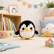 1pc Crochet Material Kit, Cute Crochet Plush Doll Set, Birthday Gift, Beginner Crochet Kit, Crochet Animal Set Suitable For Beginners - Penguin DIY Craft Kit - View 5