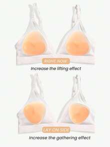 1 Pair Invisible Silicone Nipple Covers (Includes 30 Round Nipple Stickers), Smooth Edges Without Bulge, Suitable For Wearing With Thin Clothing - Multicolor - View 4