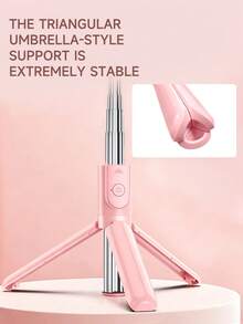AXNEN Pink Selfie Stick Tripod, 360° Rotating Phone Holder With Wireless Remote, Portable 3-In-1 Floor Stand, Suitable For Photography And Video Recording, Compatible With IOS And Android Smartphones For Shooting, Recording, And Live Streaming - Selfie Stick - View 10