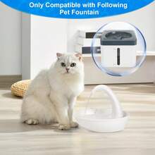Cat Water Fountain Filter,T-Shaped Cat Water Filter Fits For Mini Vortex And Swan Pet Drinking Fountain - White - View 3