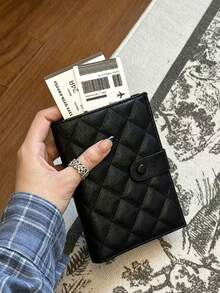 XD Portable Kids Travel Diamond Print Passport Cover, Matte Transparent Passport Holder Document Wallet Storage Bag, Unique Diamond Pattern With Great Atmosphere, Matte Material Resistant To Fingerprints, Transparent Card Slot For Quick Access To Documents, Can Store Passport, Various Cards, Coins And Receipts, Cruise Vacation - Multicolor - View 3