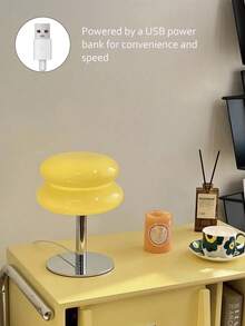 Fun USB‑Charged Tabletop LED Glow Desk Lamp, Creative Hamburger Ball Ornament Shade For Merry Christmas Holiday, Multi‑Scene Decor Light For Living Room, Bedroom, Study Room To Generate Charming Festive Room Vibe - Multicolor - View 4