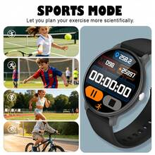 NcmRyu New Kids Smart Watch With Multiple Sports Modes, Pedometer And Activity Tracking, Wireless Calling Function, Answer/Make Calls, Receive SMS Notifications, Play Music, Customizable Wallpaper, Silicone Strap, Suitable For Kids To Wear In Classroom Or Playground - Multicolor - View 6