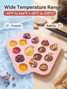 Creative 14-Cavity Assorted Fruit Chocolate Molds, Mangosteen, Durian, Pineapple Cake Decoration Molds - Multicolor - View 10