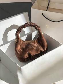 New Pleated Cloud Bag, Mini Handbag, Crossbody Bag, High-End Cloud Mini Bag, Lightweight Luxury Vintage Small Bag - Multicolor - View 14