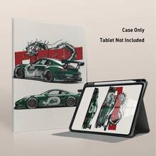 跑車 UV 列印平面圖案保護殼，適用於 / MatePad 11.5 2025 / MatePad SE 11 吋 / Honor 平板 / Honor 9 / 10 / X8A / Pad SE 11 吋 (2023) / Pad 2 / A9 / 11th Gen A16 - 款式19 - 查看 4