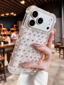 Bling AB Rhinestone Transparent Phone Case Compatible With IPhone 18 Pro Max/18 Pro, 17 Pro Max, 16 Pro Max, 15 Pro Max, 14 Pro Max, 13 Pro Max, 12 Pro Max, 11 Pro Max, 16 Plus, 15 Plus, 14 Plus, 17, 17 Pro, 17 Air, 16, 16 Pro, 16E, 15, 15 Pro, 14, 14 Pro, 13, 13 Pro, 12, 12 Pro, 11, 11 Pro Series, Glitter Rhinestone Starry Shiny Transparent Shockproof Phone Case - Clear - View 1