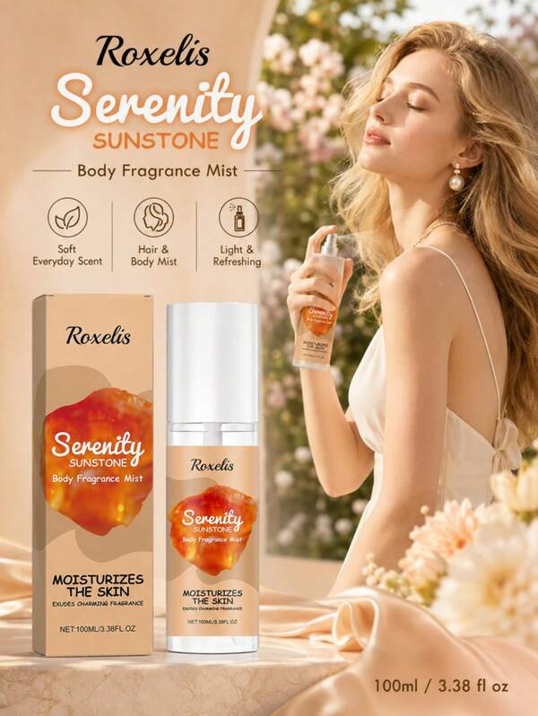 100ml Body Fragrance Mist, Natural Fresh Long-Lasting Scent, Elegant Elegant, Sweet Romantic Fragrance For Date Fragrance