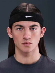 Nike Sports Sweatband Comfortable Elastic Headband Unisex Black - Black - View 2