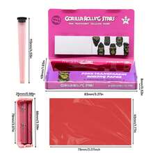 78mm Portable Handmade Rolling Paper Set. Colorful Cellulose Paper With 78mm Manual Rolling Machine And Conical Storage Tube. Slow Burning, Provides Smooth Experience. Convenient For Carrying/Bag. Home Tool & Holiday Gift - Multicolor - View 2