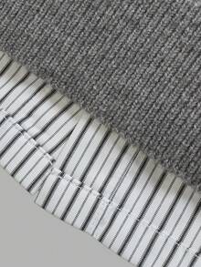 Men's Solid Light Grey V Neck Knit Cardigan, Button Down Loose Soft Layering Sweater Outerwear - Grey - View 5